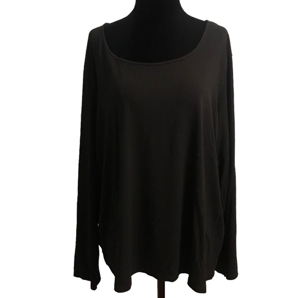 Eileen Fisher Tops - Eileen Fisher long sleeved black boat neck shirt size 2X